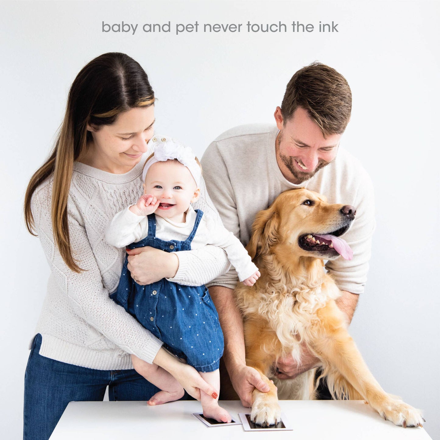 Clean Touch Ink Pad 4-Pack, Baby And Pet Keepsake, Black