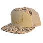 7 Panel Woodlands Camo Rack 3D Puff Logo Hat (RH-203)