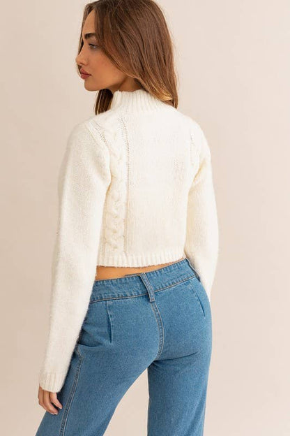 Kinsley Date Night sweater in White