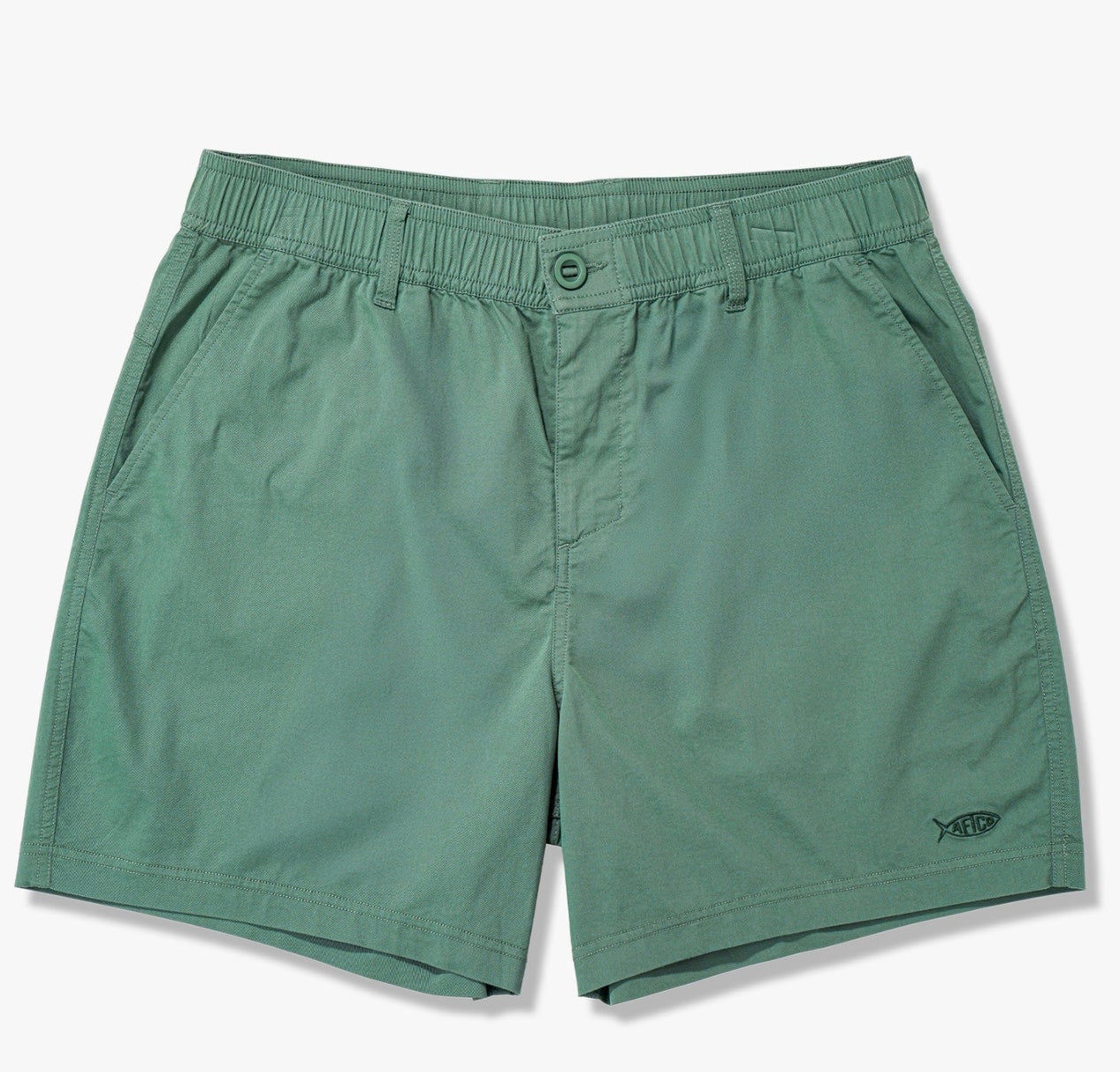 Duck Green Aftco Landlocked 6” inseam shorts 