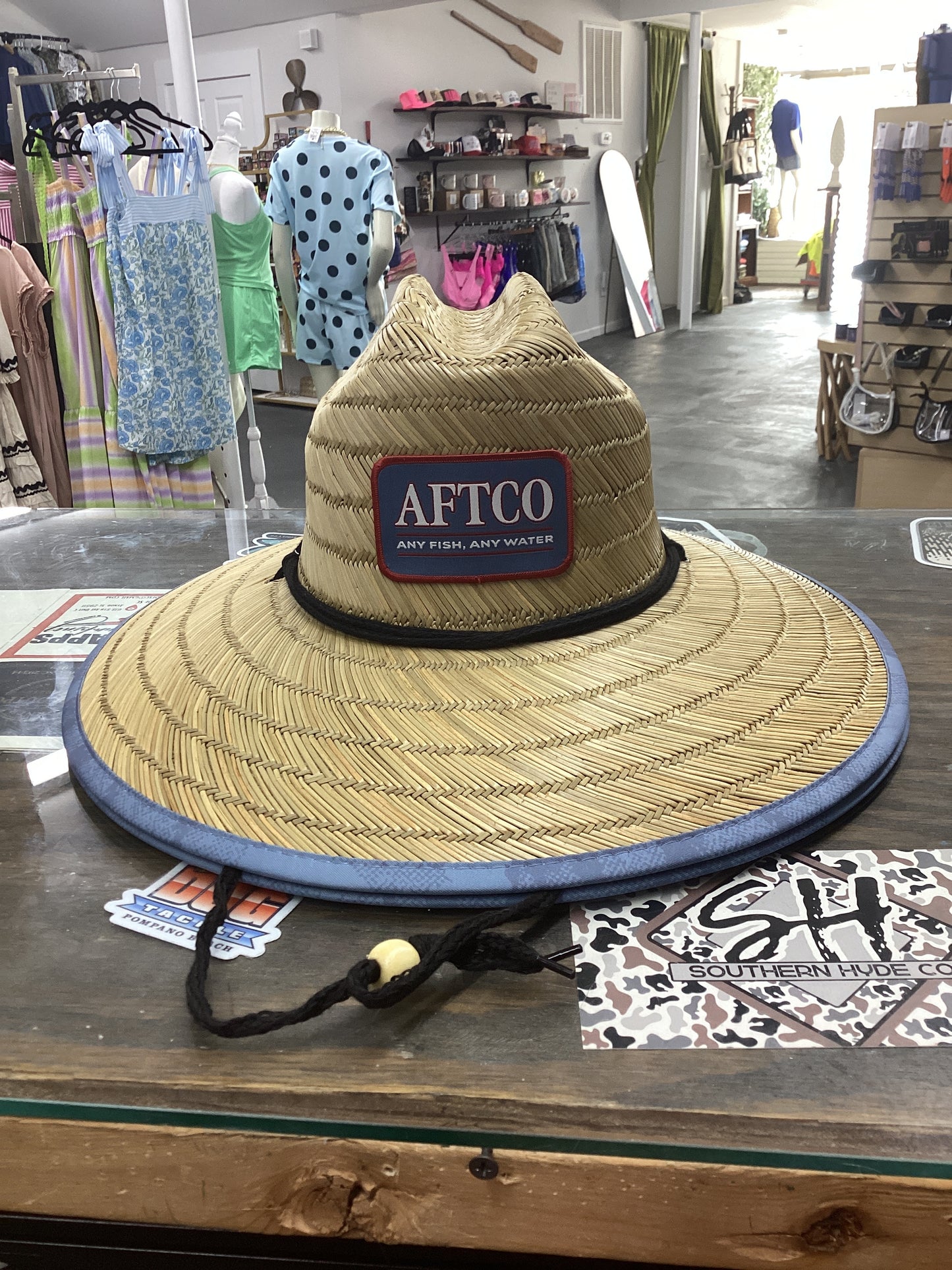 Straw aftco Any Fish Any Water Hat 