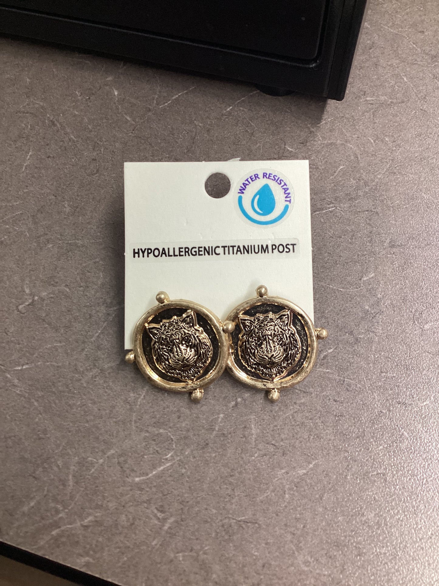Clemson Tiger Medallion Studs