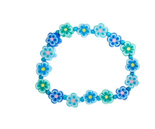 Flower Polymer Clay Bracelet