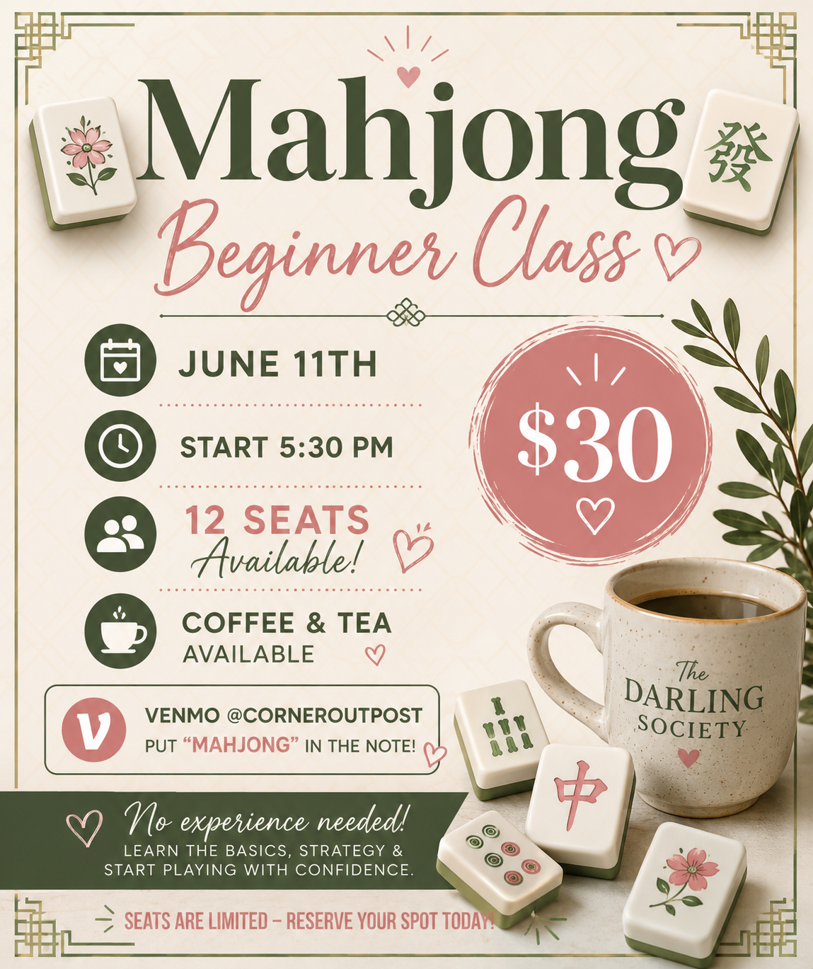 Mahjong Beginner Class