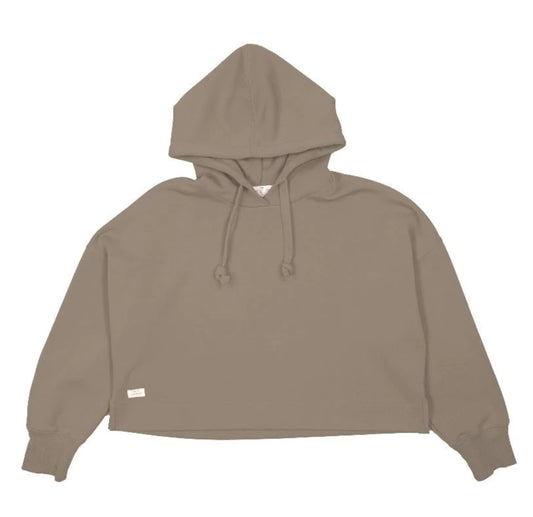 SS Hoodie Crop Moss