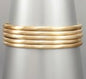Thin Matte Gold Bracelets set of 5