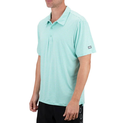 Aftco Link Polo Ocean Wave