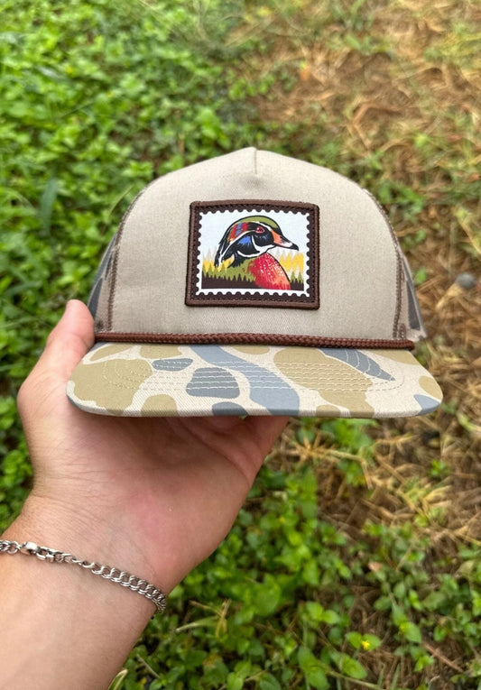 Burlebo Youth Cap Wood Duck Stamp - Camo