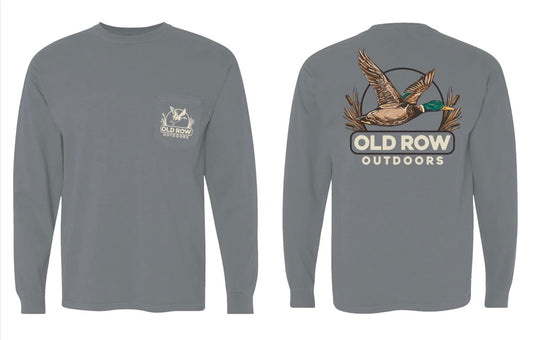 Old Row Mallard Long Sleeve Pocket Tee