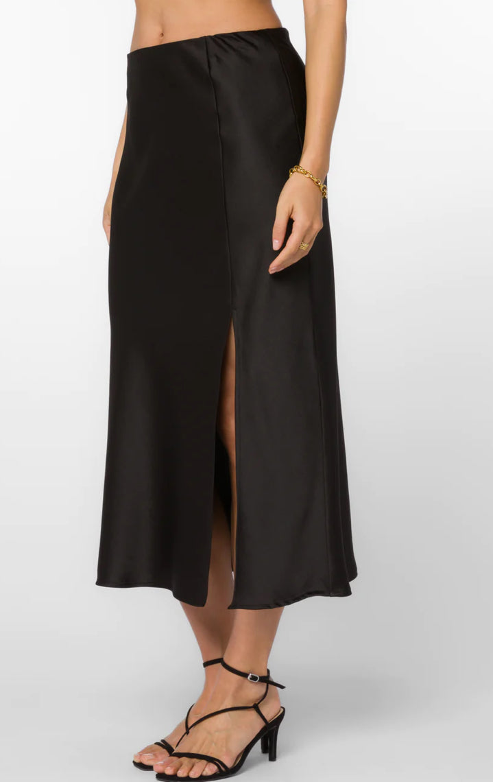 Gypsy Black Satin Skirt