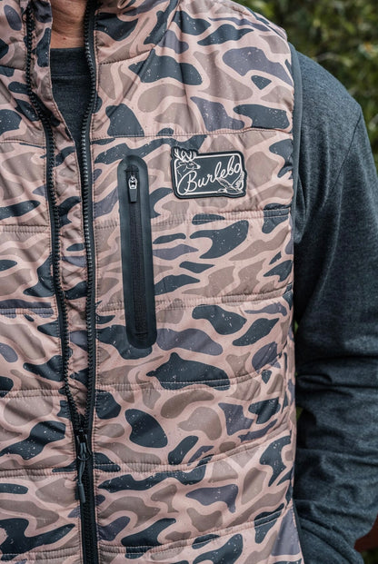 Burlebo Puffer Vest Gauge Camo