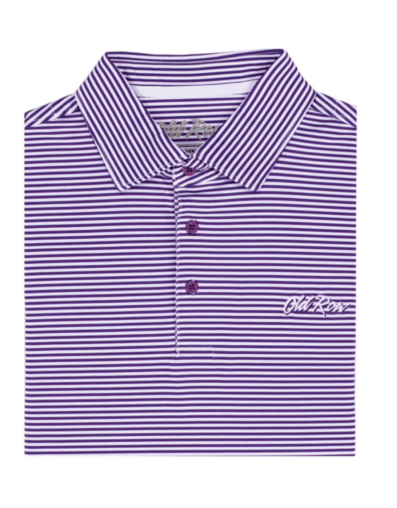 Old Row Striped Polo Lavender