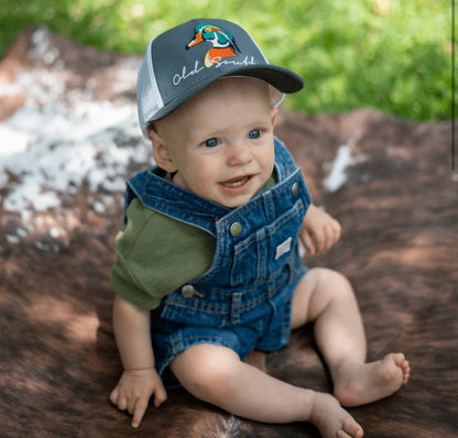 Old South Infant Wood Duck Trucker Hat Camo or Graphite (4-12 months)