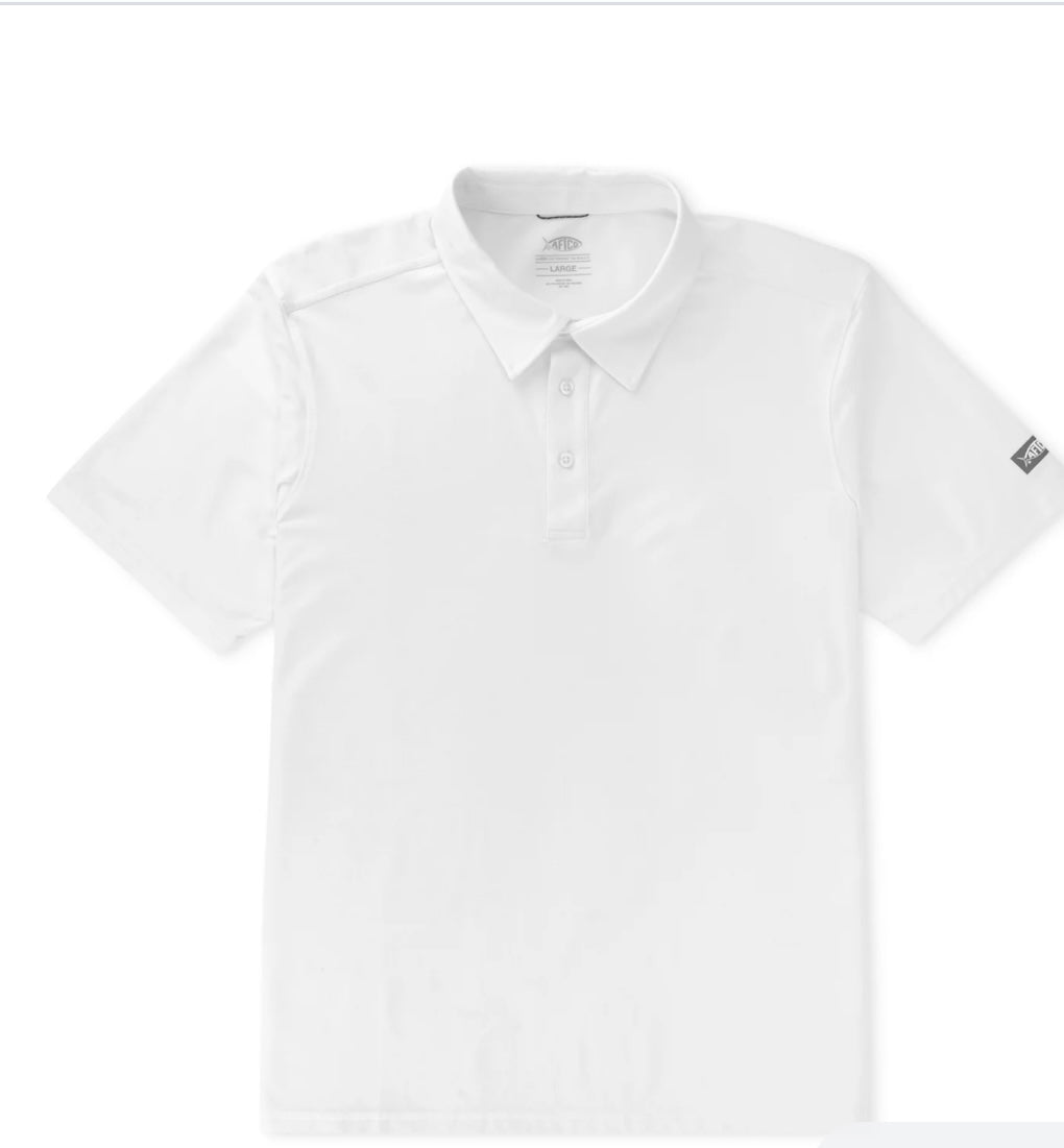 Aftco Air O Mesh Polo White