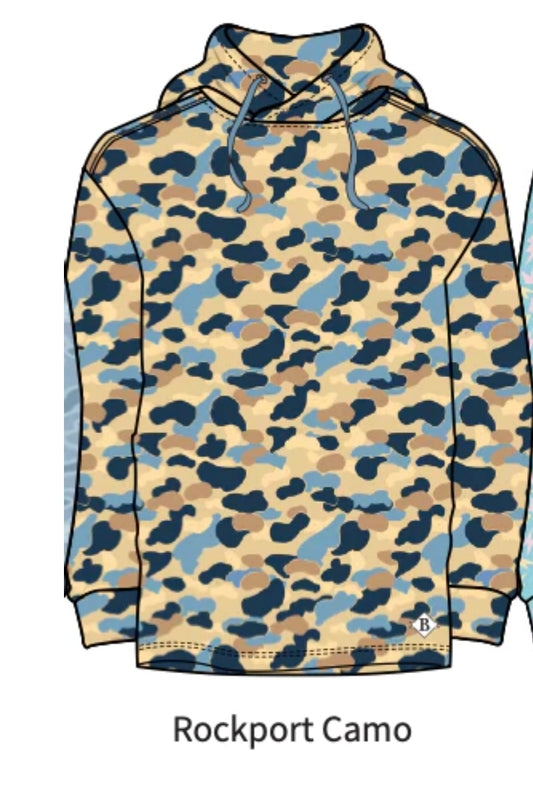 Burlebo Youth Performance Hoodie - Rockport Camo