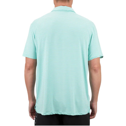 Aftco Link Polo Ocean Wave
