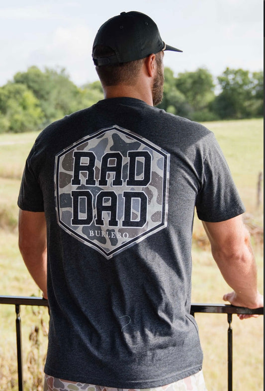 Burlebo Rad Dad Tee - Heather Black