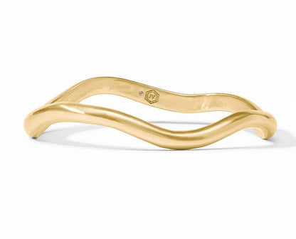 Julie Vos Wave Bangle Gold