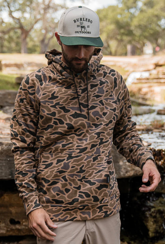 Burlebo Fleece Hoodie in Gauge Camo