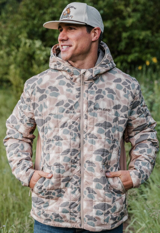 Burlebo Puffer Jacket in Pintail Camo