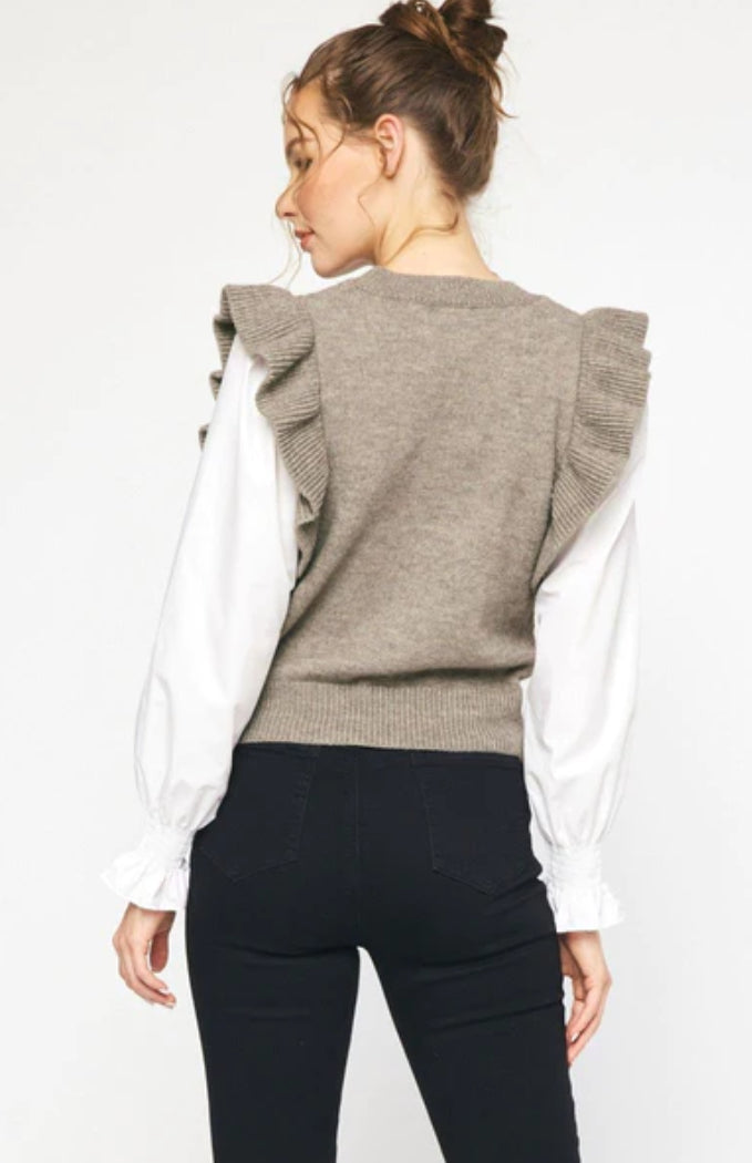 Textured Roundneck Sweater