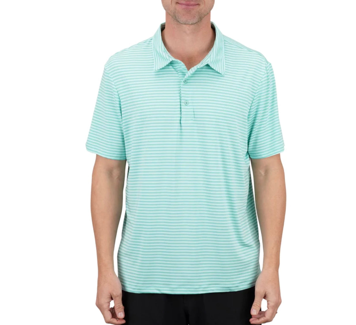 Aftco Link Polo Ocean Wave