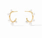 Julie Vos Hydra Stone Hoop Pearl Medium
