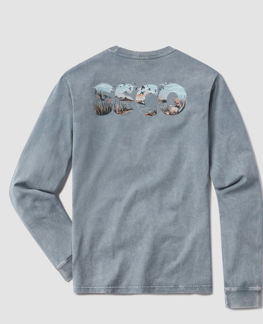 Southern Shirt Marshes and Mallards Long Sleeve Tee Ozark