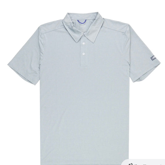 Aftco Air O Mesh Polo Harbor Gray Heather