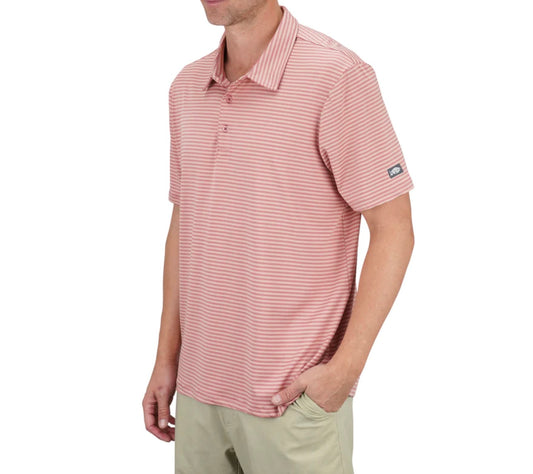 Aftco Link Polo Rose Dawn