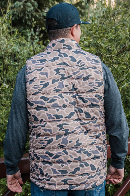 Burlebo Puffer Vest Gauge Camo