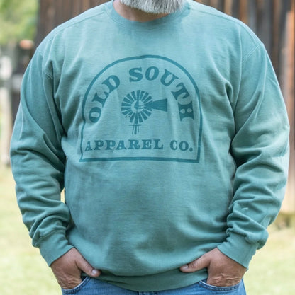 Old South OSA Arch Crewneck Sweatshirt Light Green