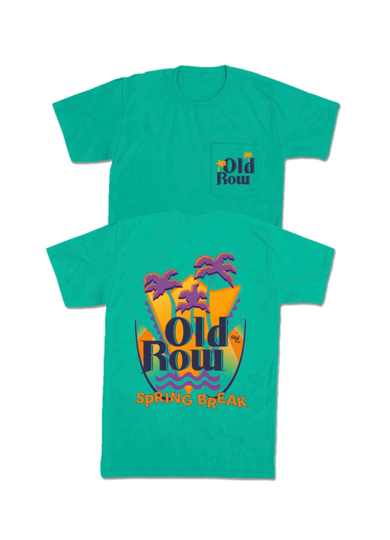 Old Row Spring Break Surf Club Pocket Tee