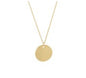 Gold Disk Pendant Necklace