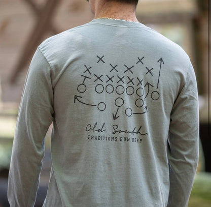 Old South Playmaker Grey Long Sleeve