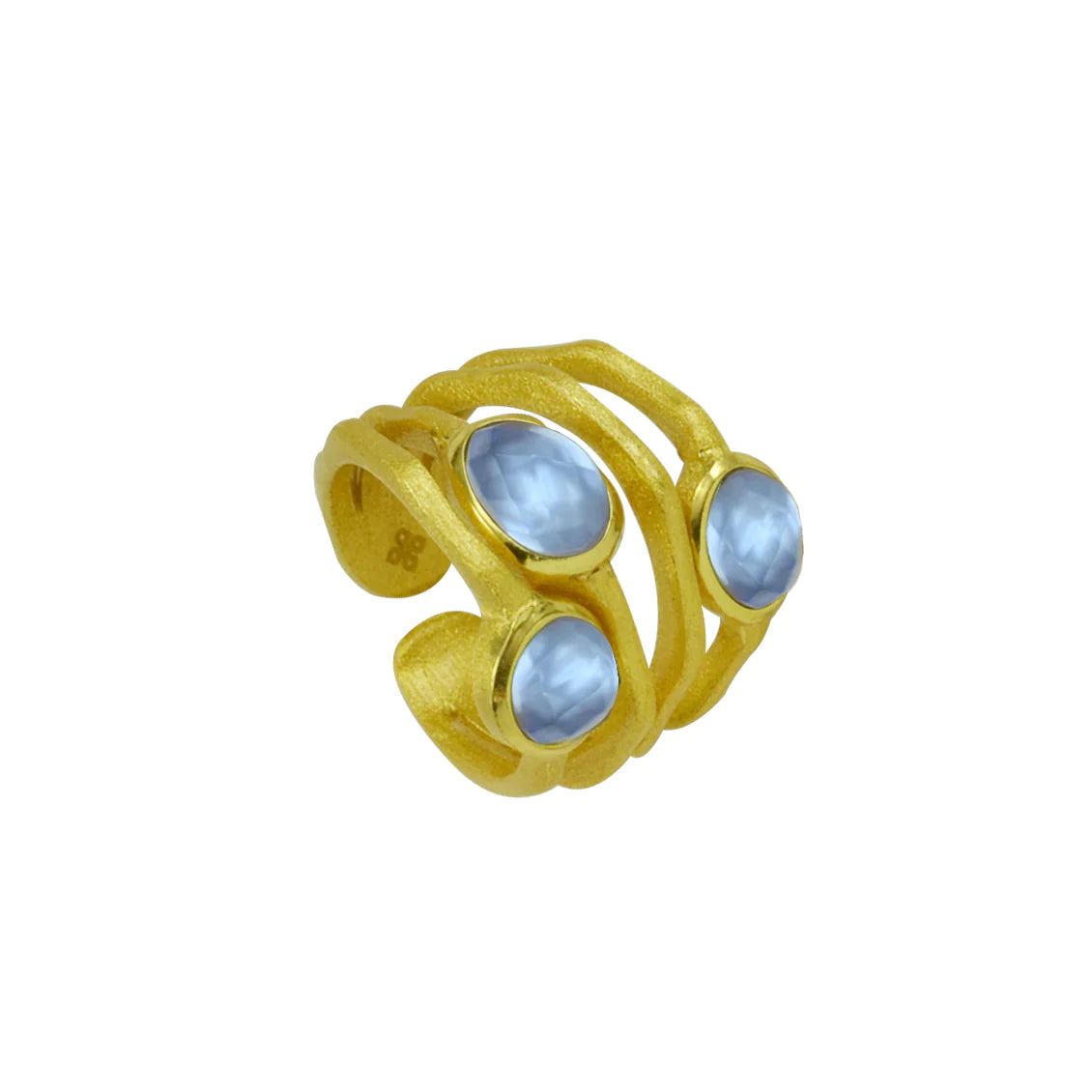 Betty Carre Zamira Adjustable three stone ring