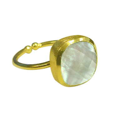 Betty Carre Asha Adjustable Square Stone Ring