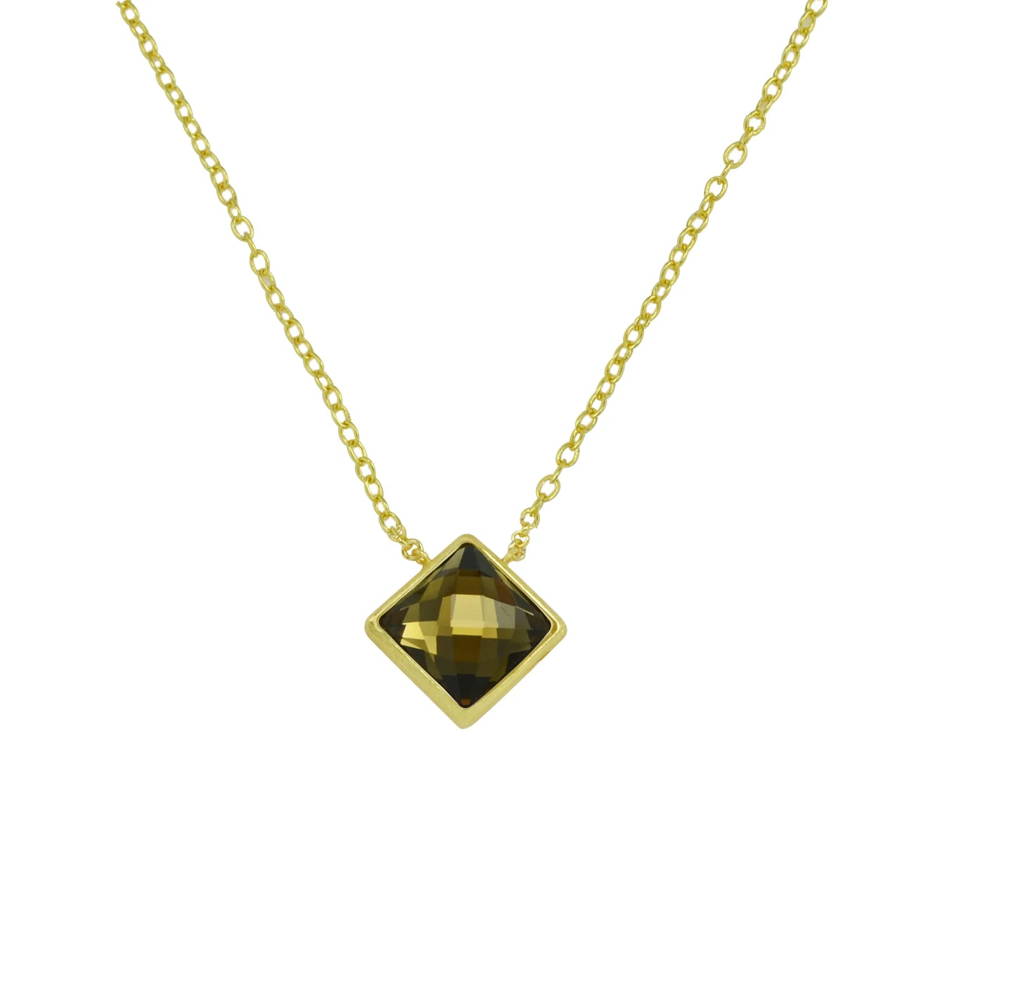 Betty Carre Shiraly Square Stone Necklace