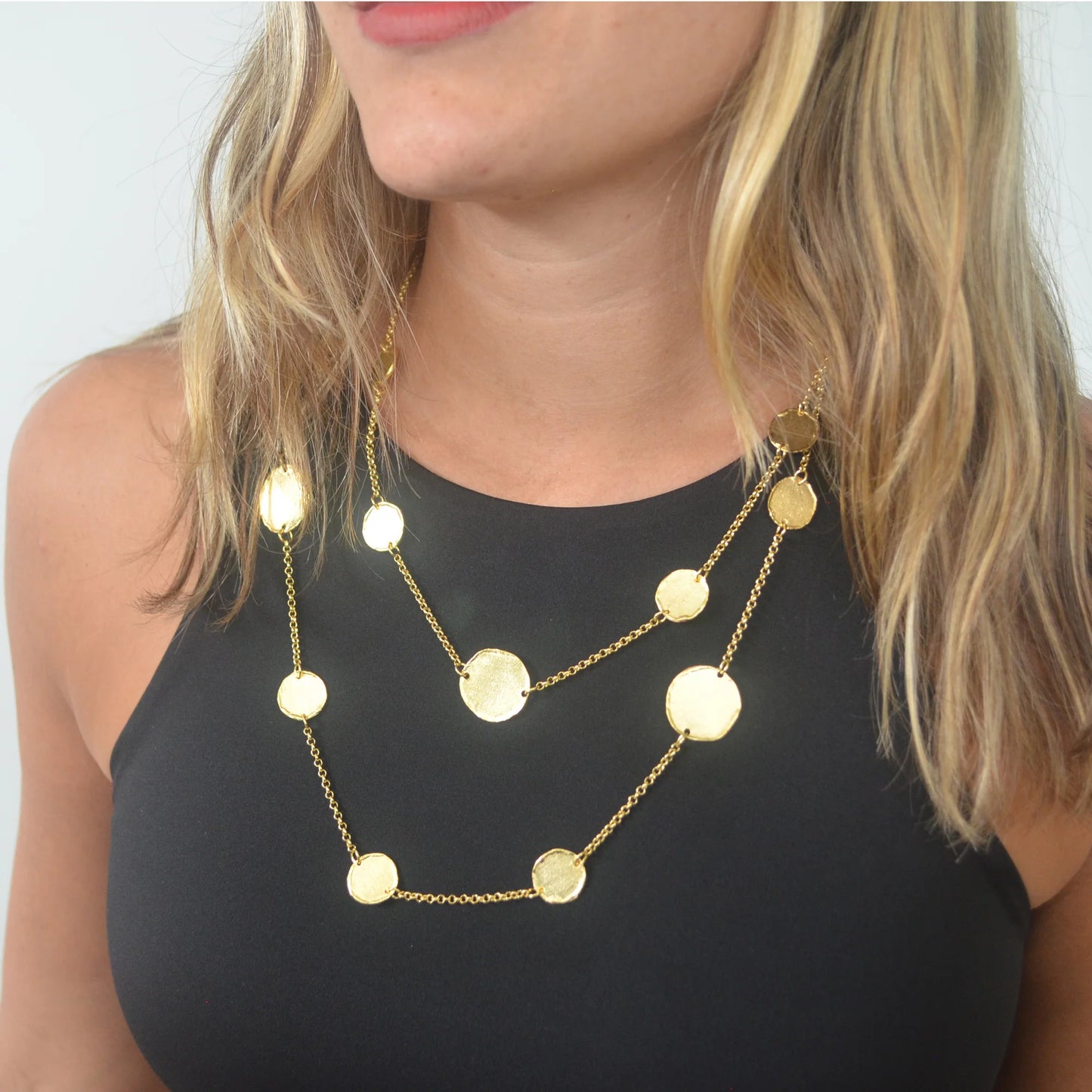 Betty Carre Coins Long Necklace