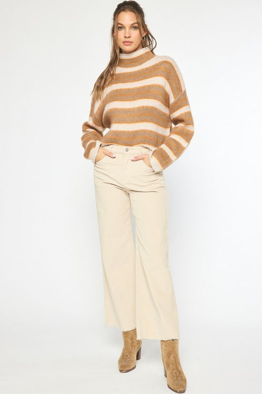 Corduroy High Wasted Wide Leg Pants