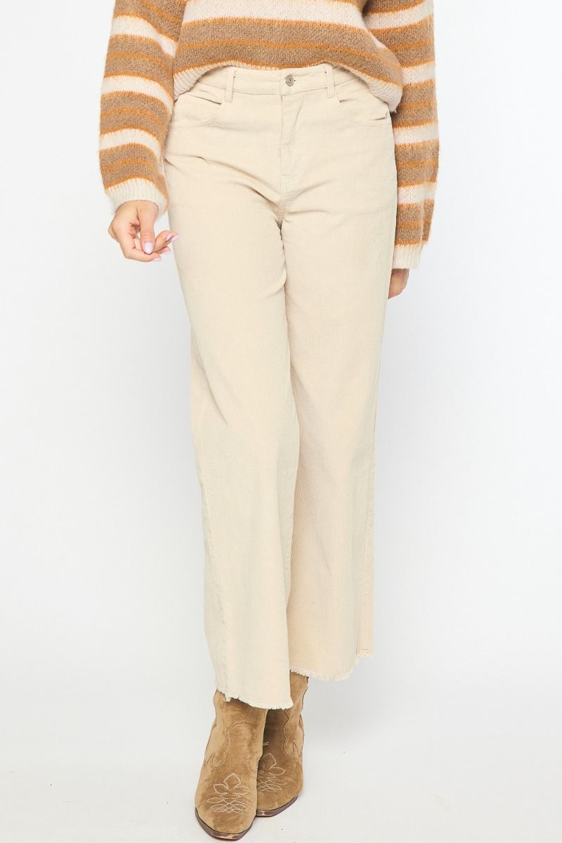 Corduroy High Wasted Wide Leg Pants