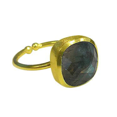 Betty Carre Asha Adjustable Square Stone Ring