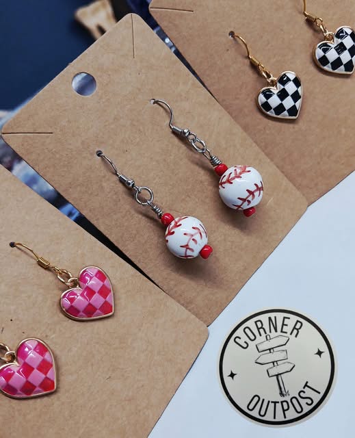 Baseball Earrings