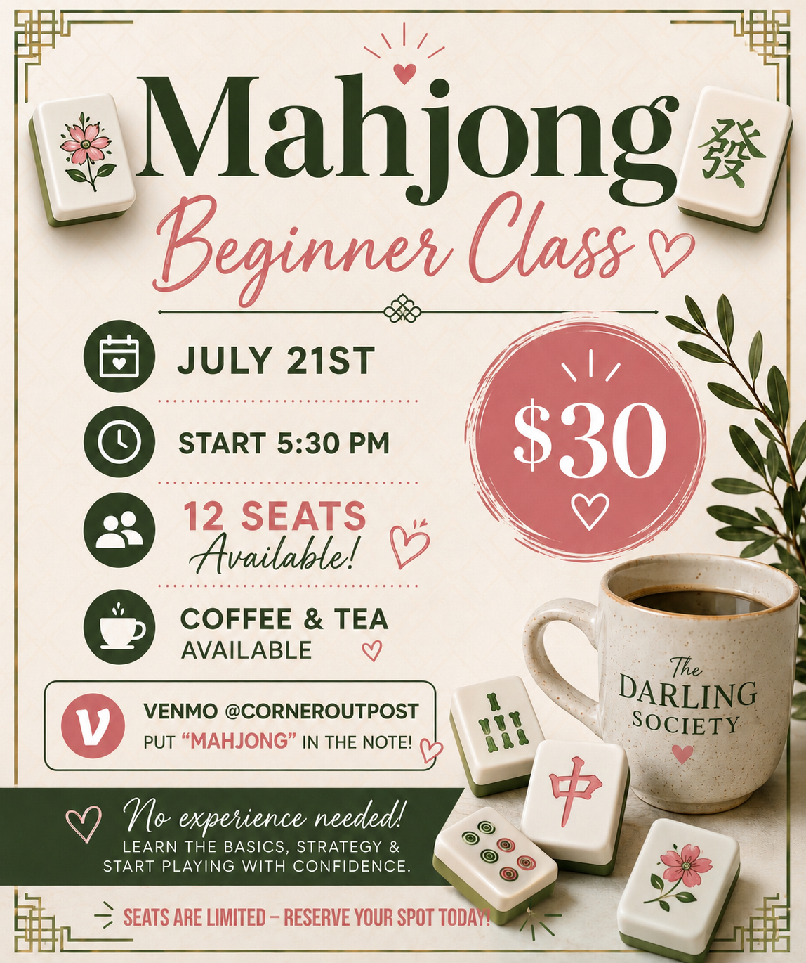 Mahjong Beginner Class