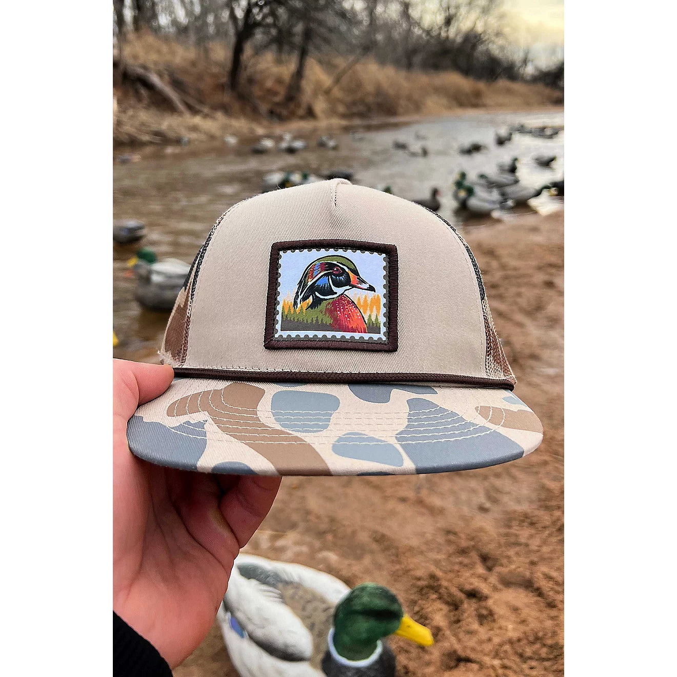 WOOD DUCK STAMP CAP- CAMO