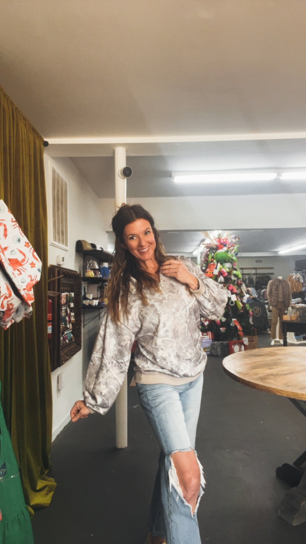 Real Tree 3/4 Pullover