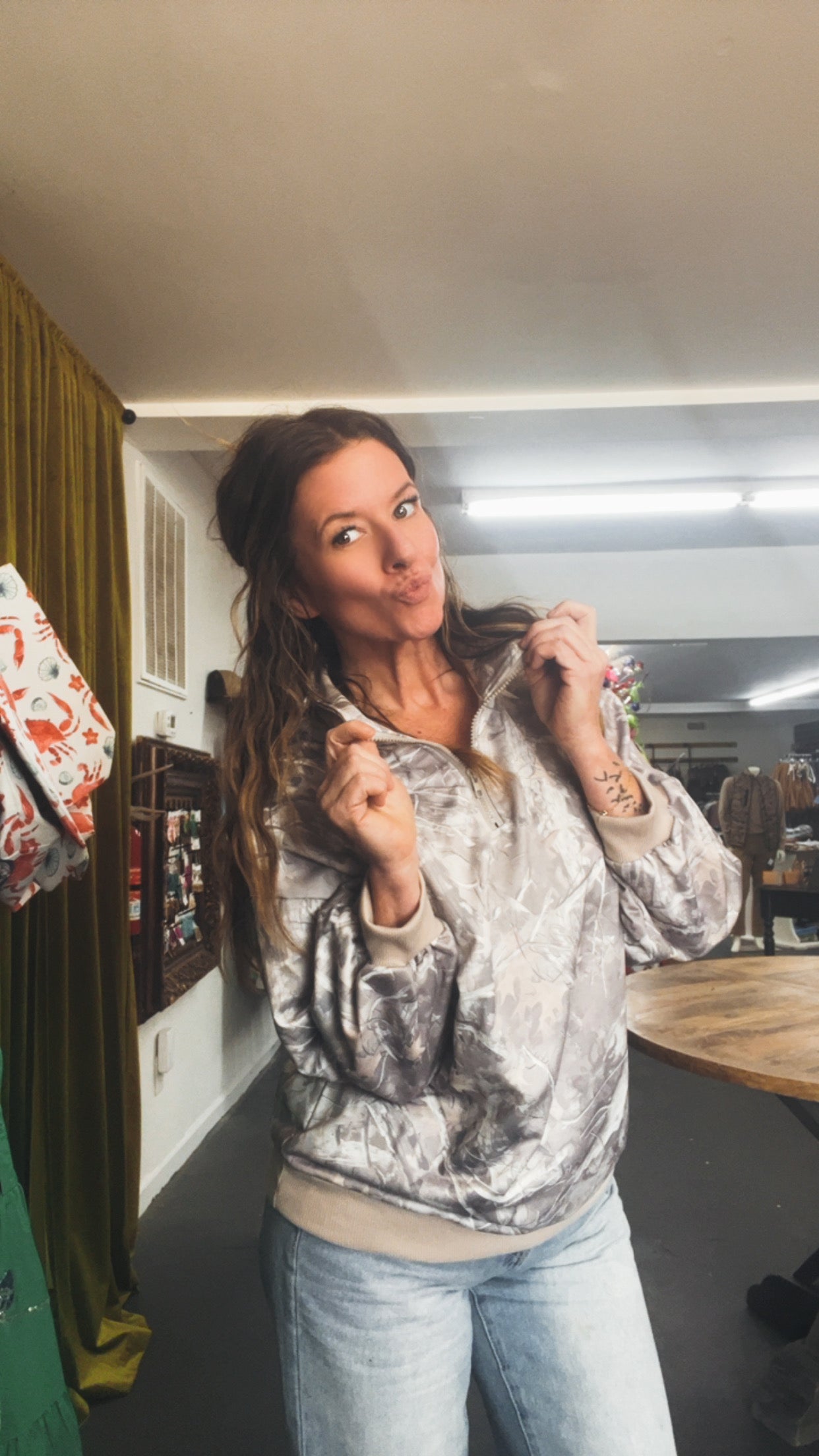 Real Tree 3/4 Pullover