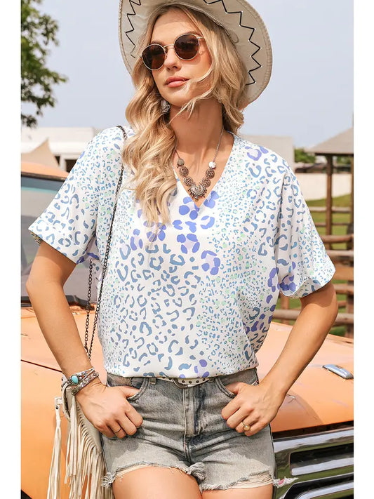 Pastel Safari V-Neck