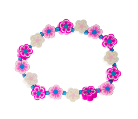 Flower Polymer Clay Bracelet