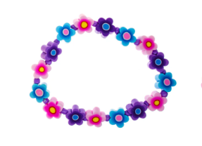 Flower Polymer Clay Bracelet